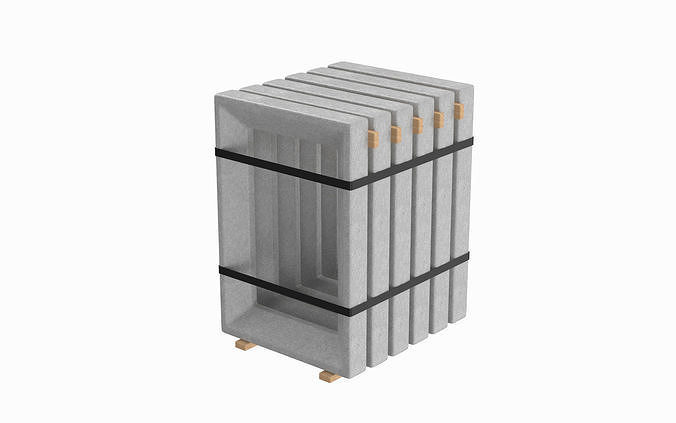 Concrete Window Panels 3D model