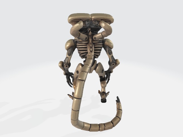 Alien robot 3D model_2