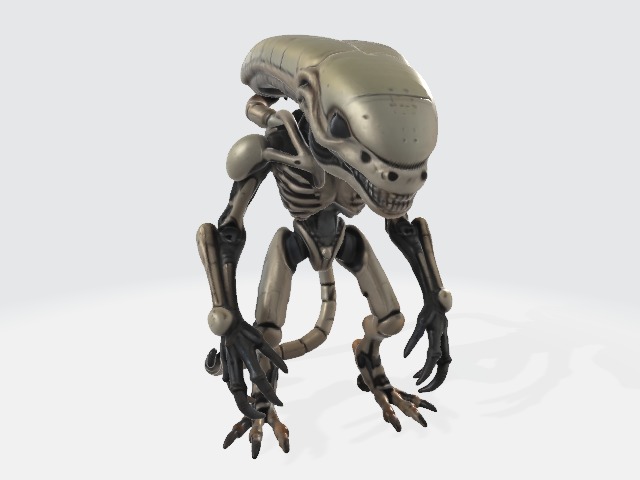 Alien robot 3D model_0