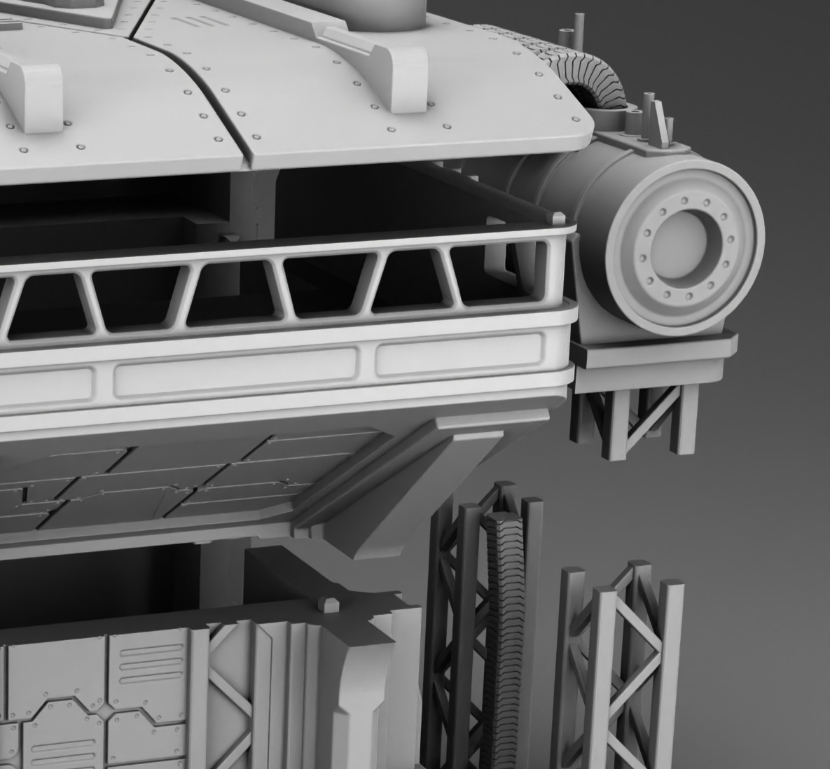 Martian main production department 3D print model_17