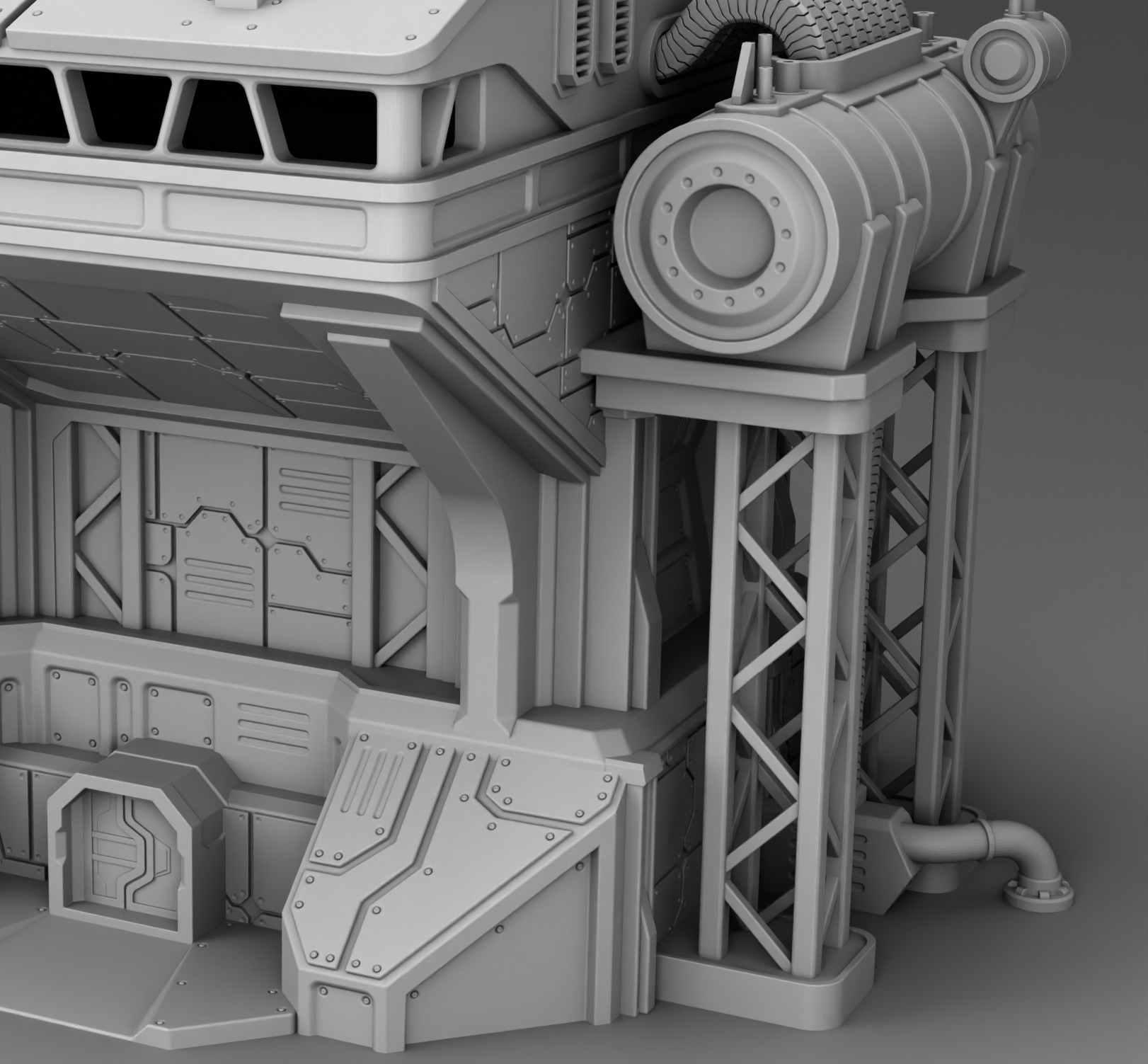 Martian main production department 3D print model_13