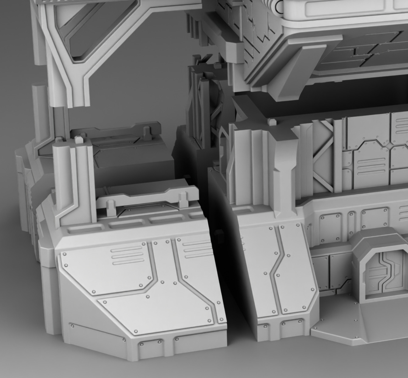 Martian main production department 3D print model_15