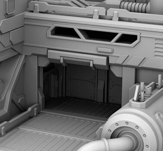 Martian Management Headquarters 3D print model 5