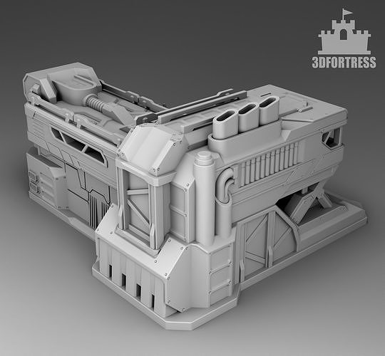 Martian Management Headquarters 3D print model 3