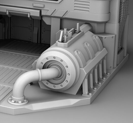 Martian Management Headquarters 3D print model 6