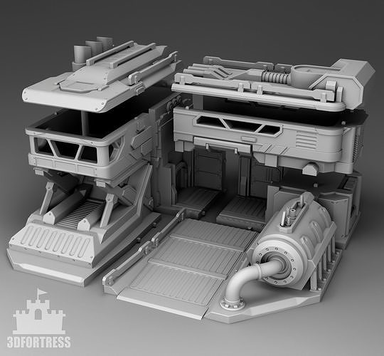 Martian Management Headquarters 3D print model 4