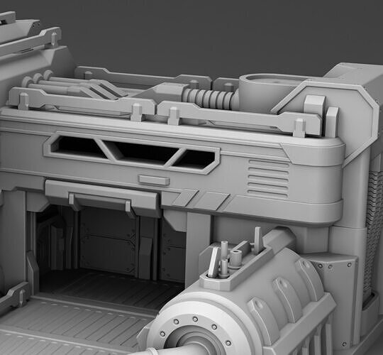 Martian Management Headquarters 3D print model 7