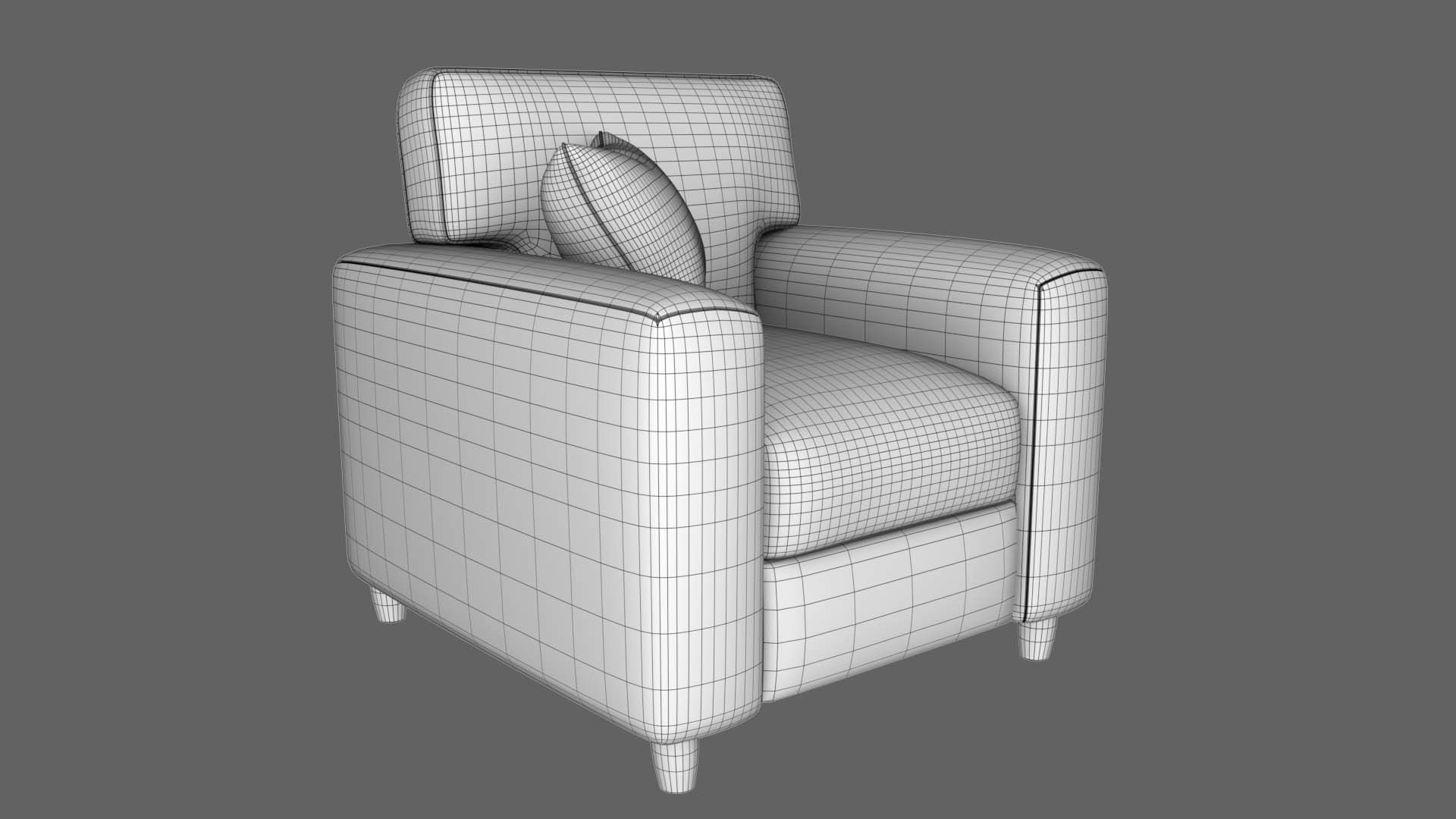Fabric Sofa 3D model_16