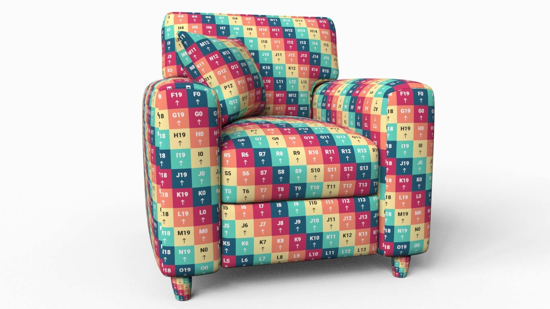 Fabric Sofa 3D model_8