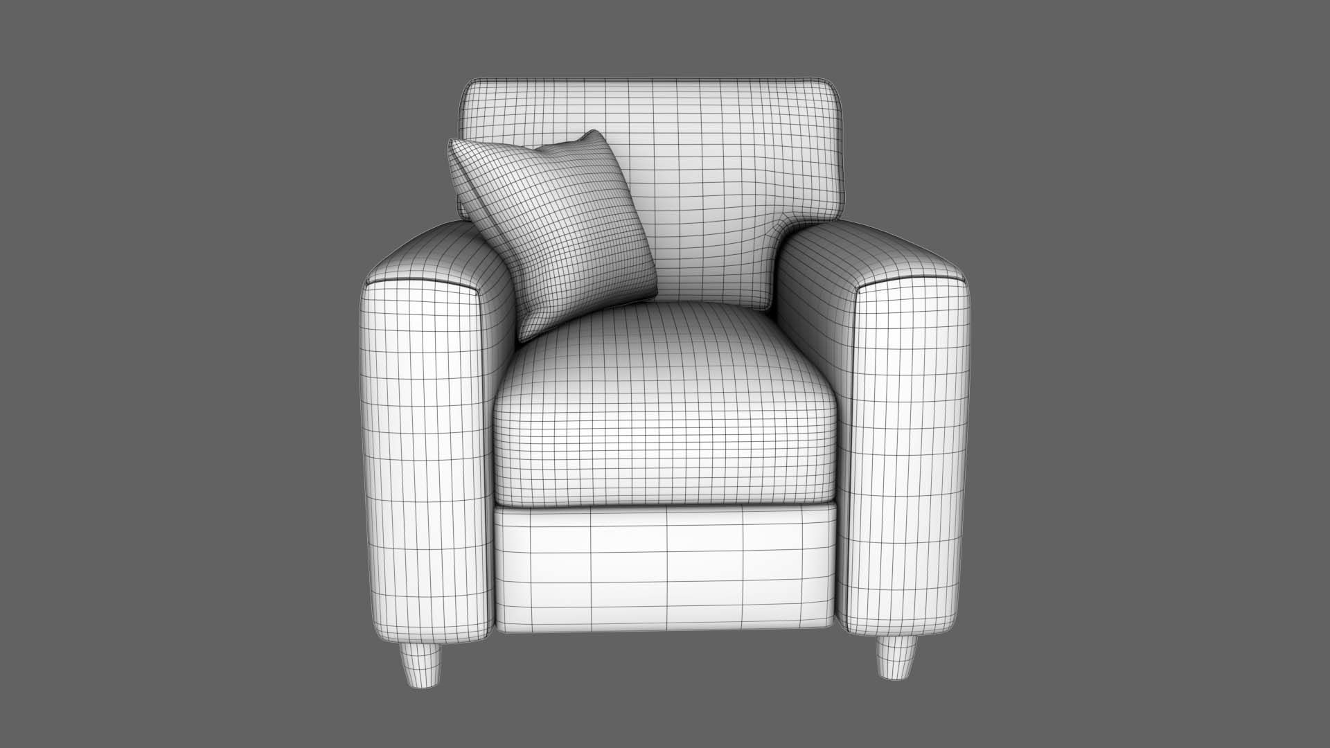 Fabric Sofa 3D model_18