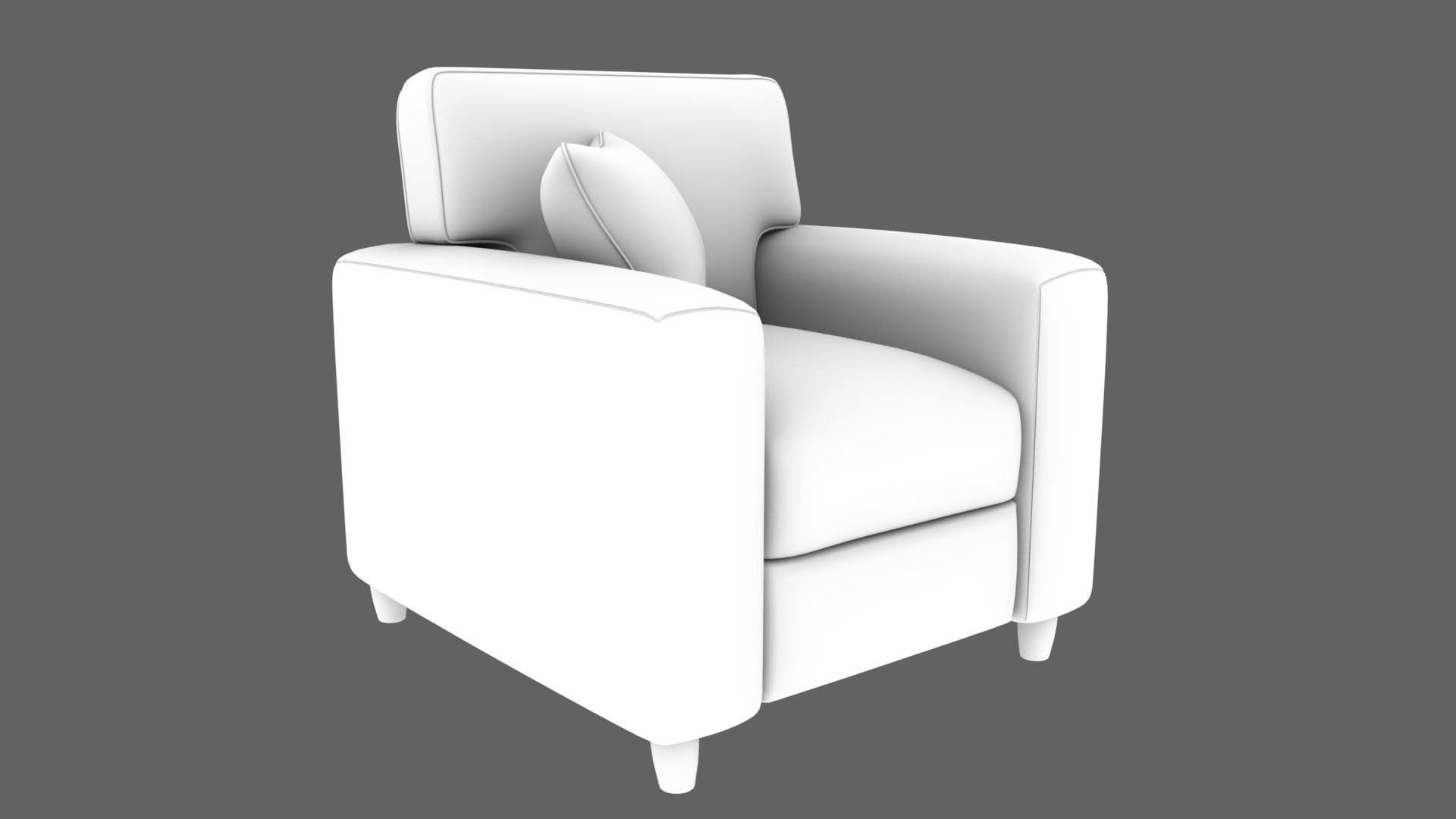 Fabric Sofa 3D model_17