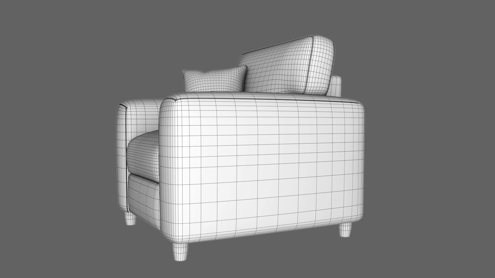 Fabric Sofa 3D model_20