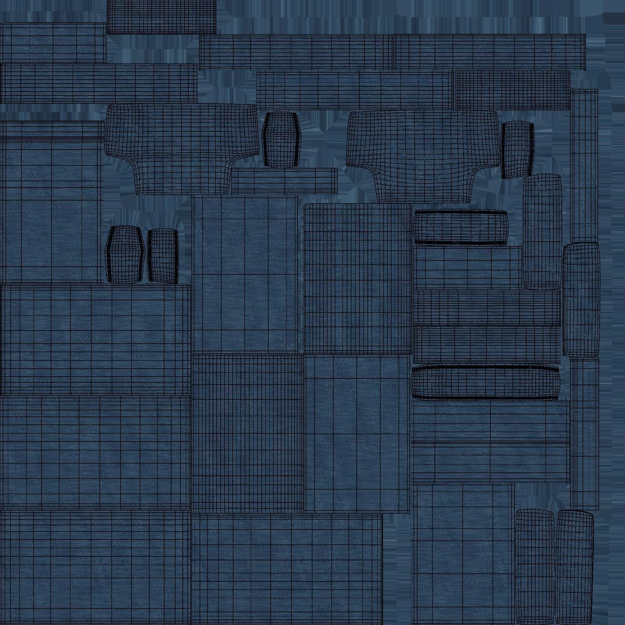 Fabric Sofa 3D model_24