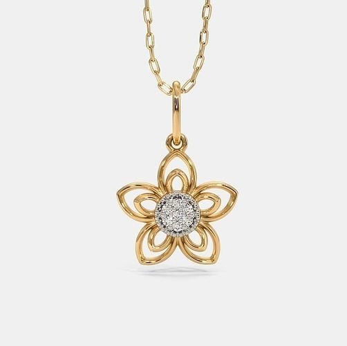 Floral Pendant 3D print model