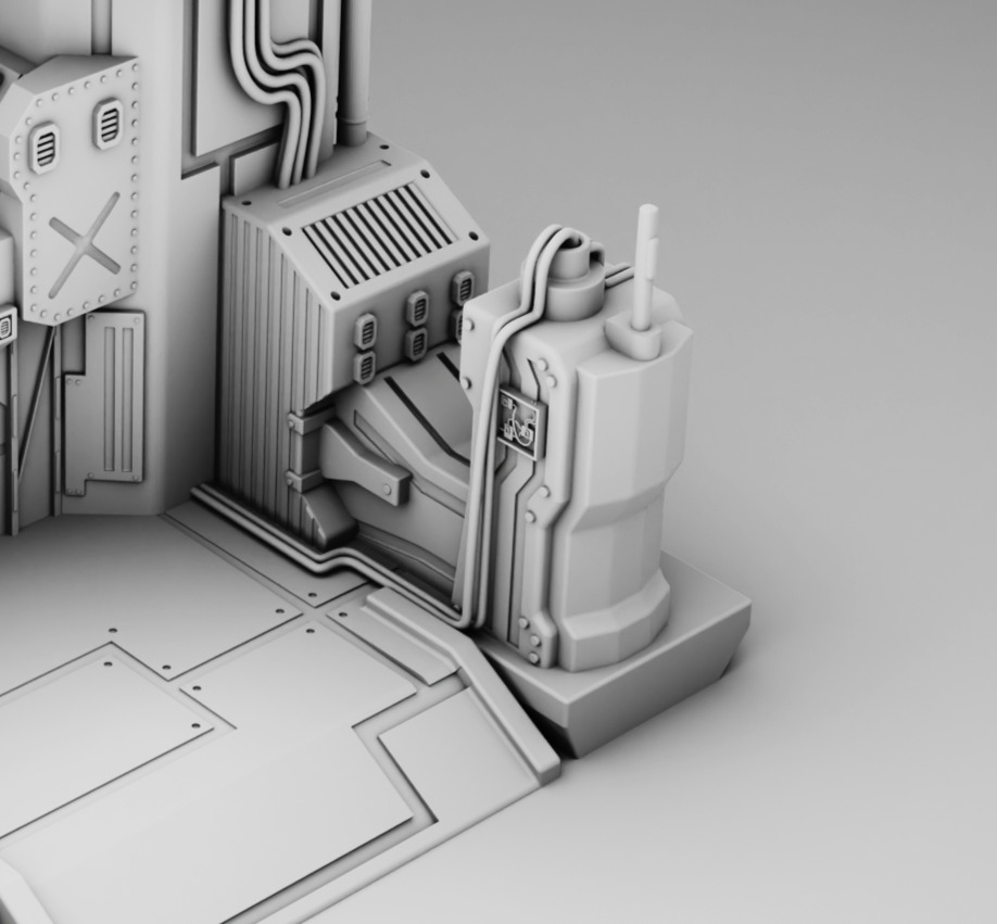 Mars base telecom 3D print model_15