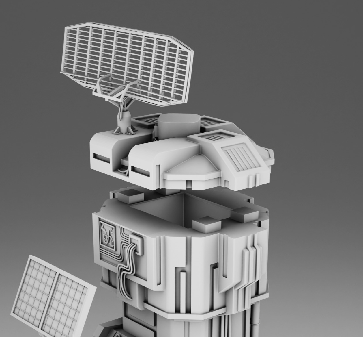 Mars base telecom 3D print model_13