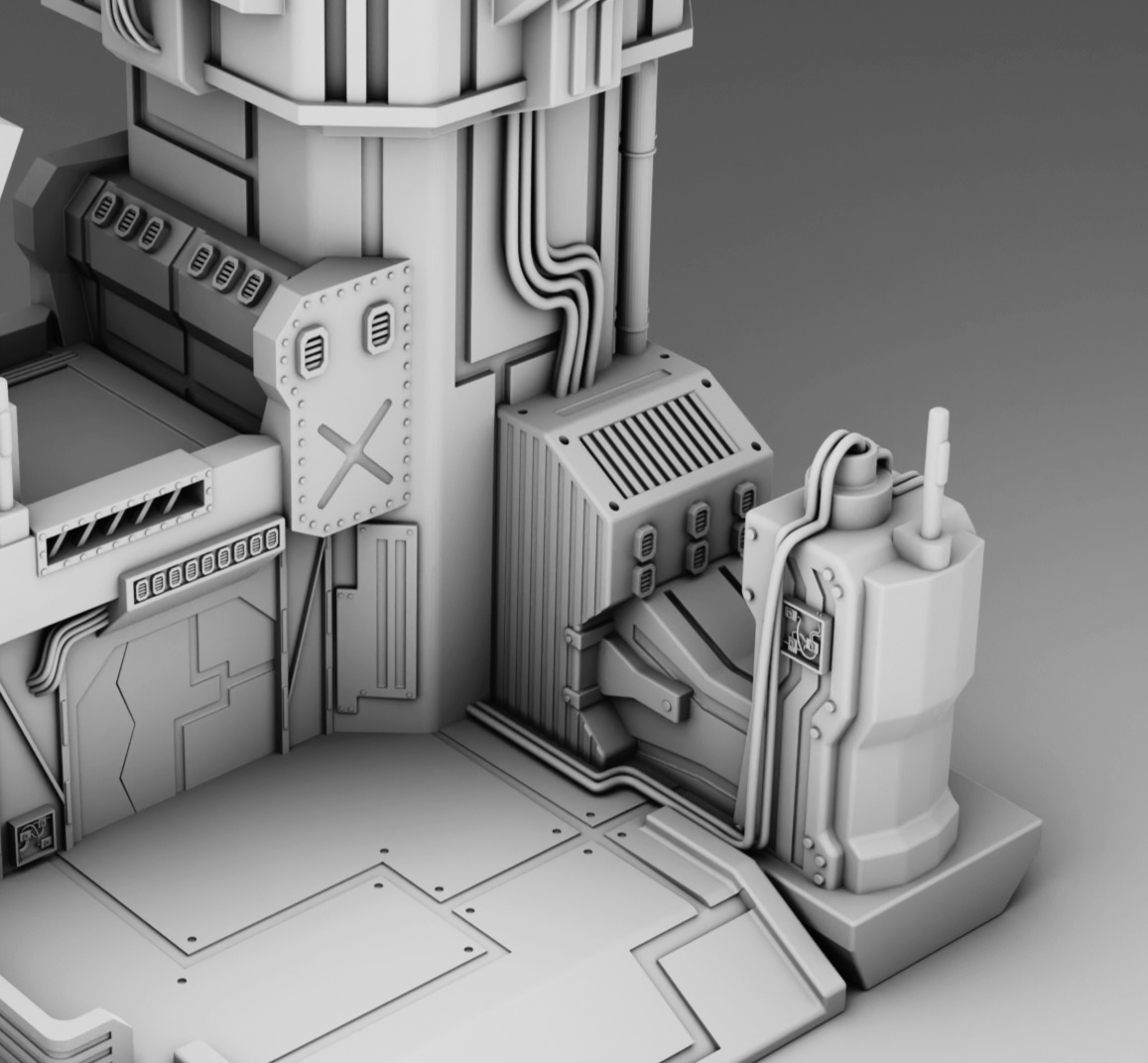 Mars base telecom 3D print model_7