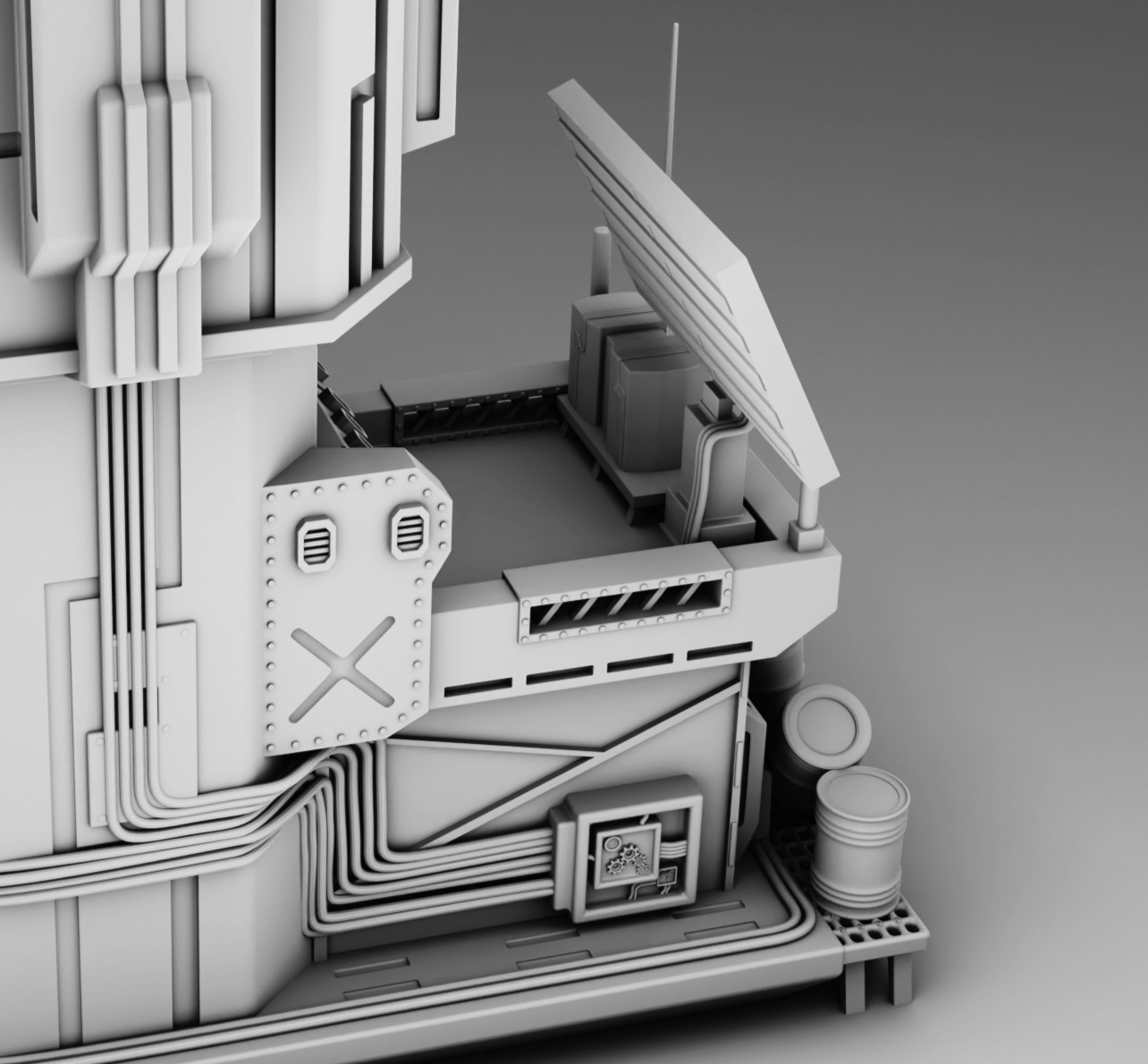 Mars base telecom 3D print model_9