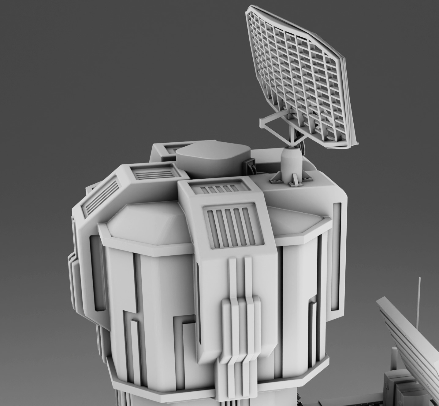 Mars base telecom 3D print model_8