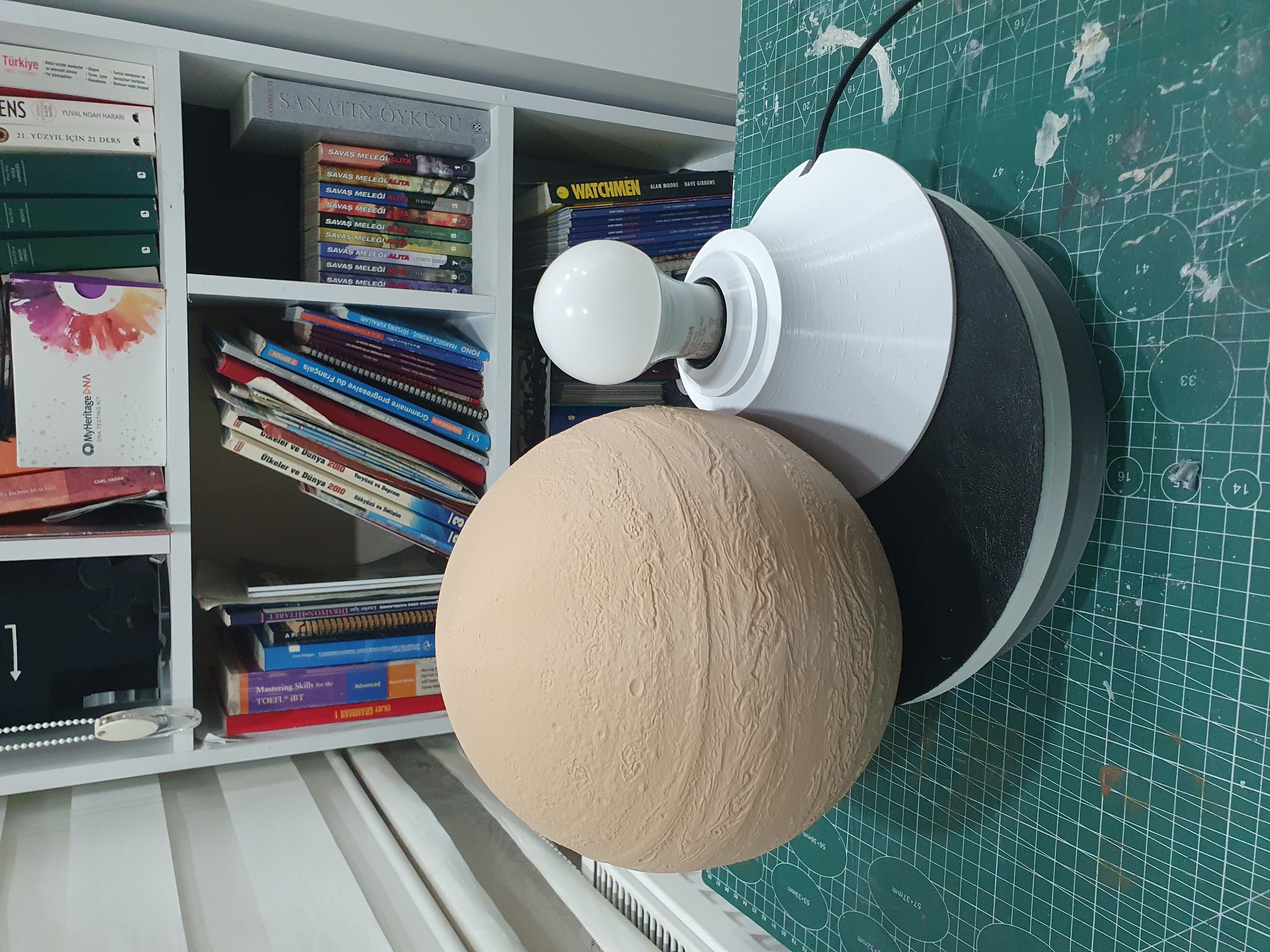 Planet Lamp -- Jupiter -- 3D Printable Night Light 3D print model_2