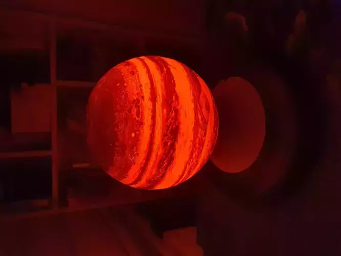 Planet Lamp -- Jupiter -- 3D Printable Night Light