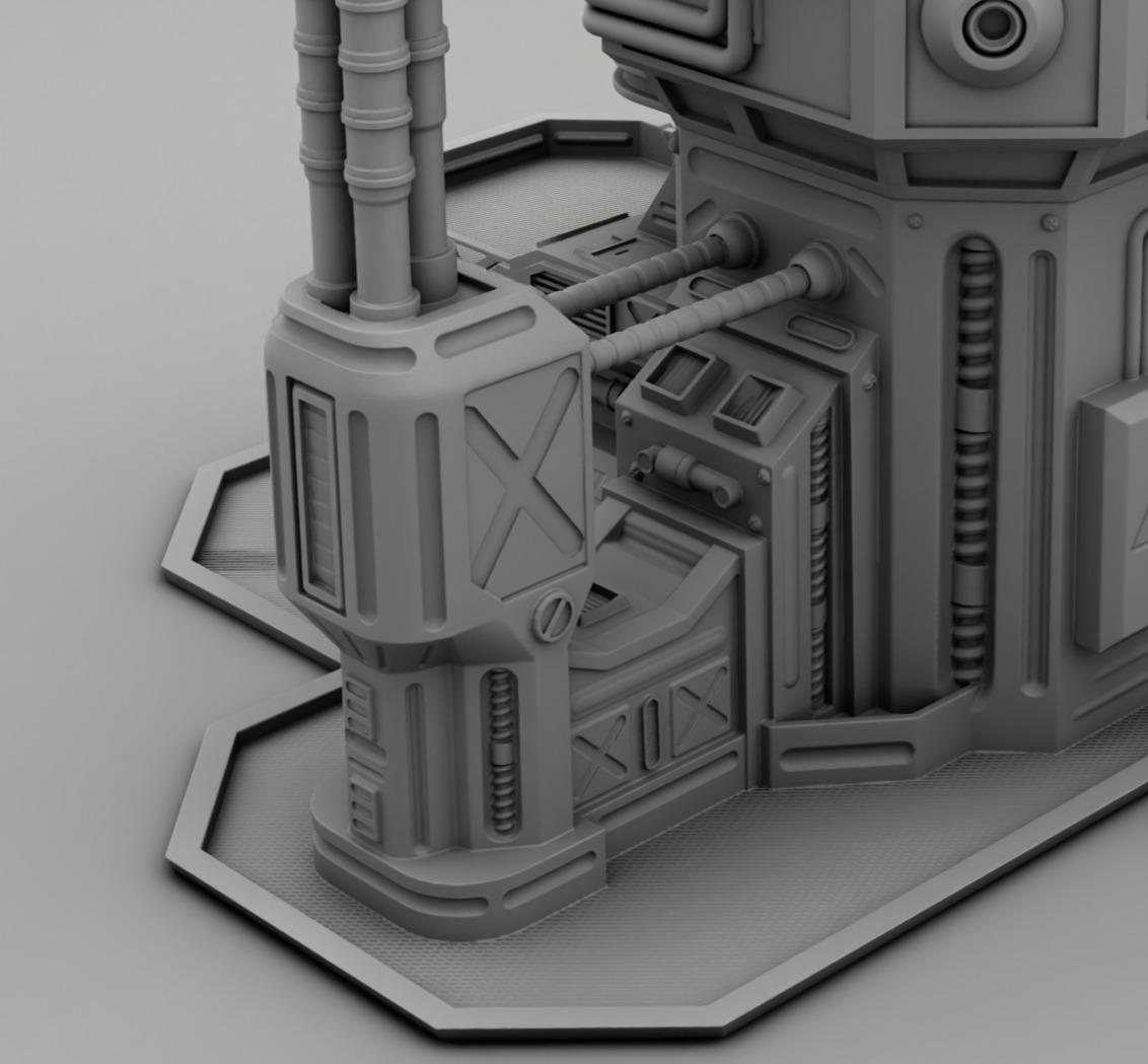Martian factory 3D print model_8