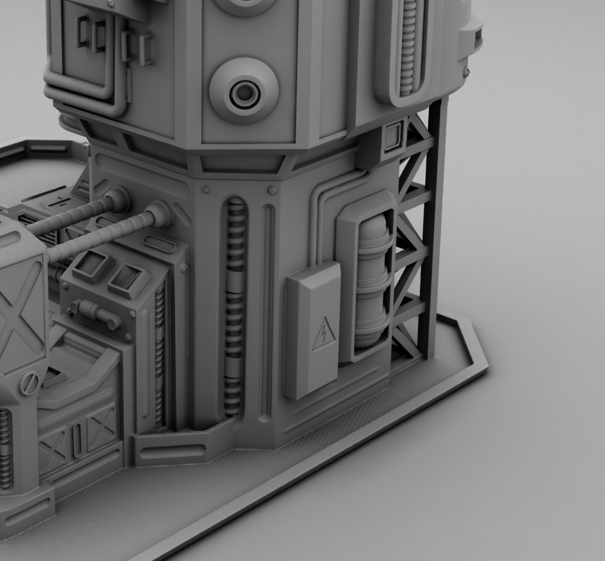 Martian factory 3D print model_9