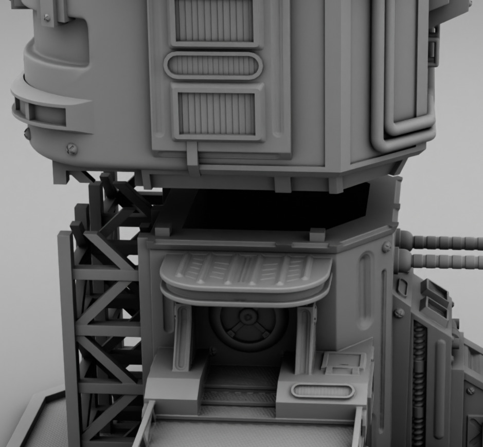 Martian factory 3D print model_13