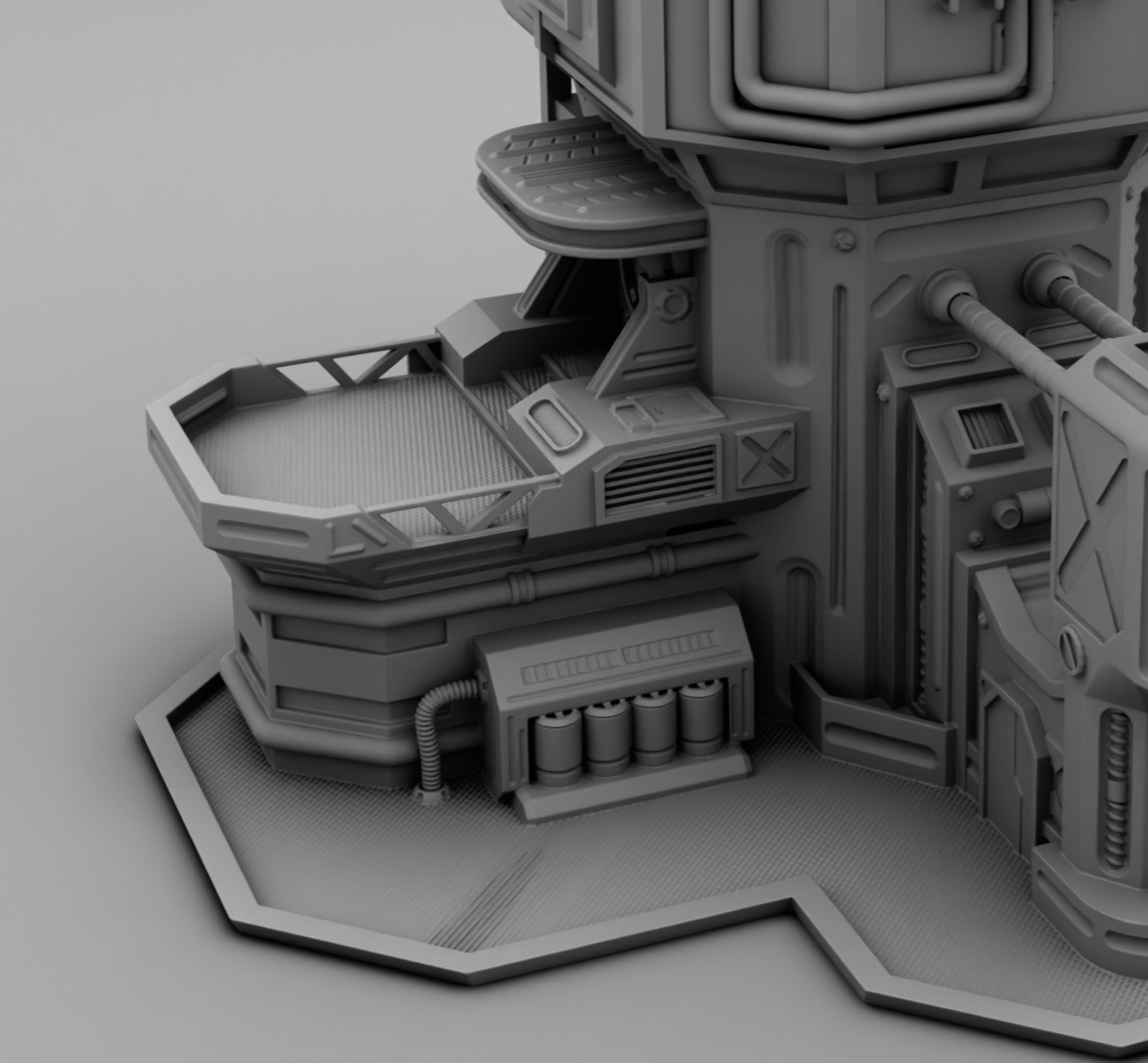 Martian factory 3D print model_6