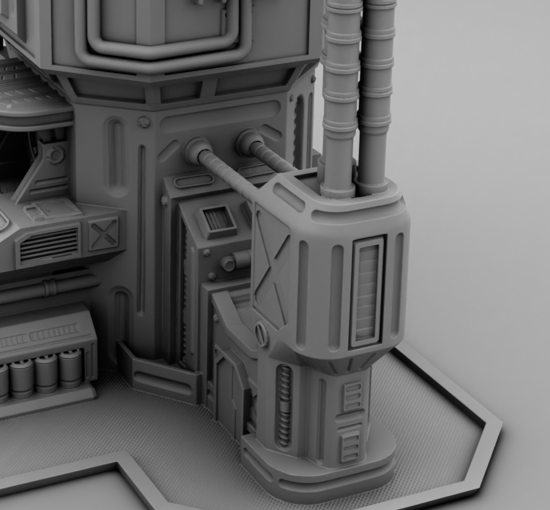 Martian factory 3D print model_5