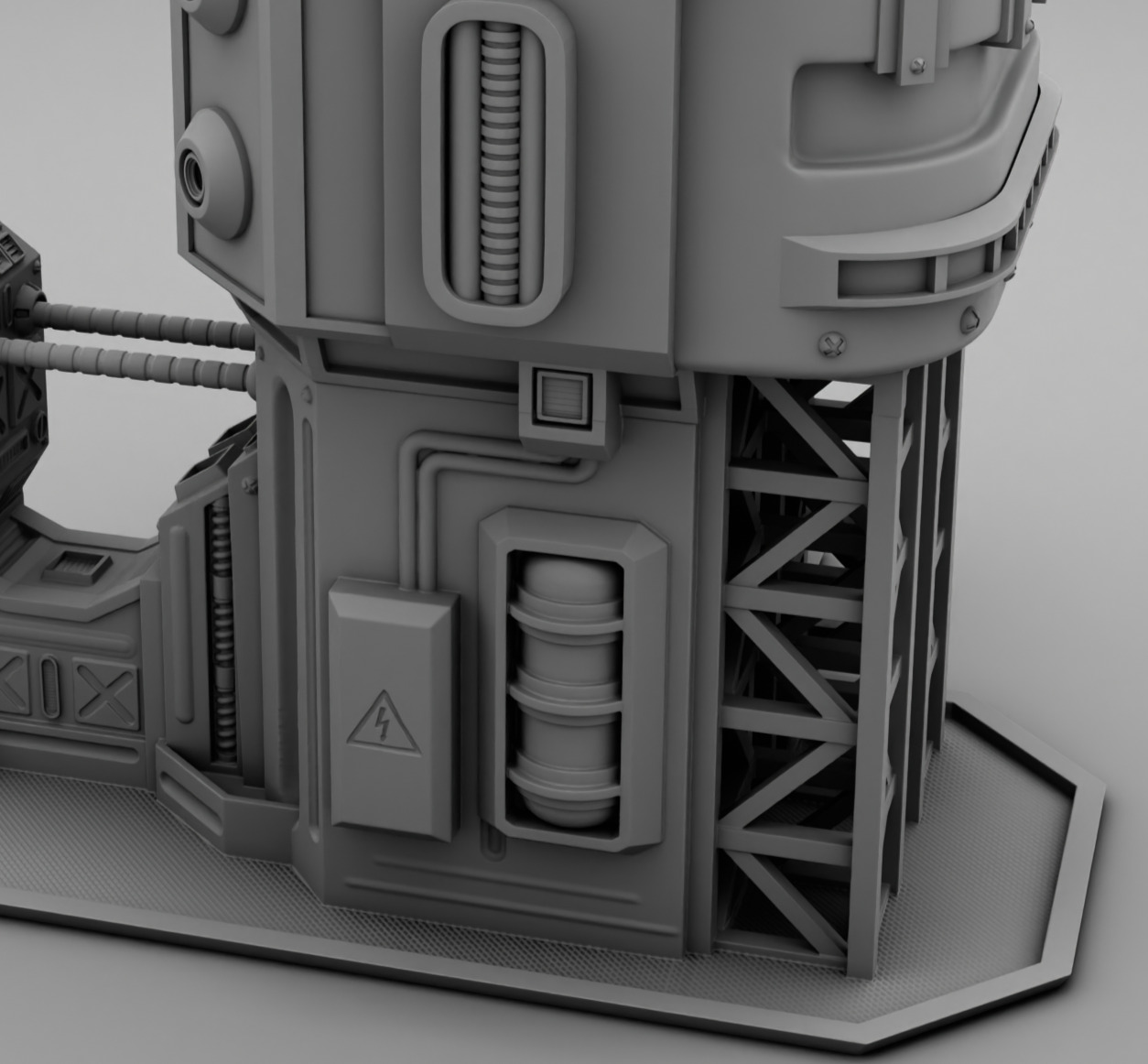 Martian factory 3D print model_15