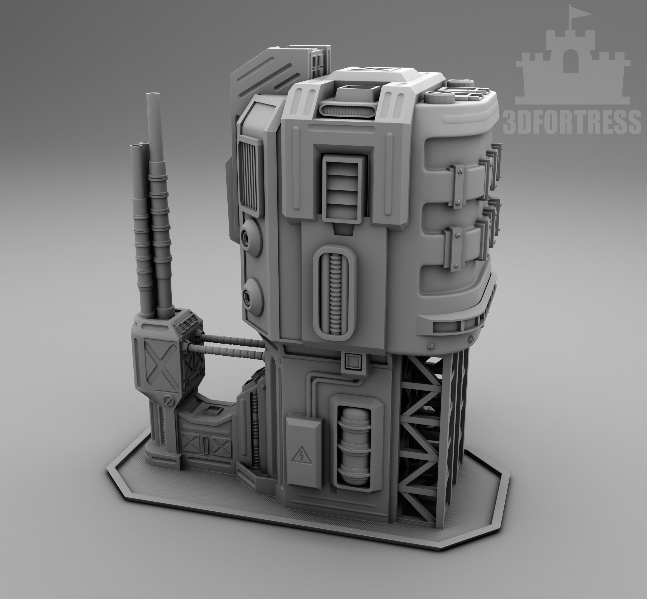 Martian factory 3D print model_2