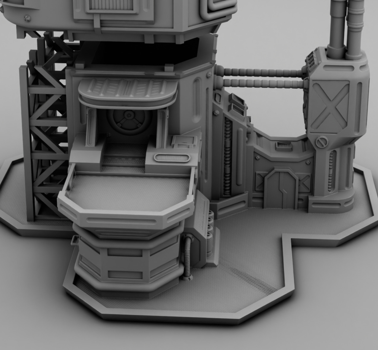 Martian factory 3D print model_12