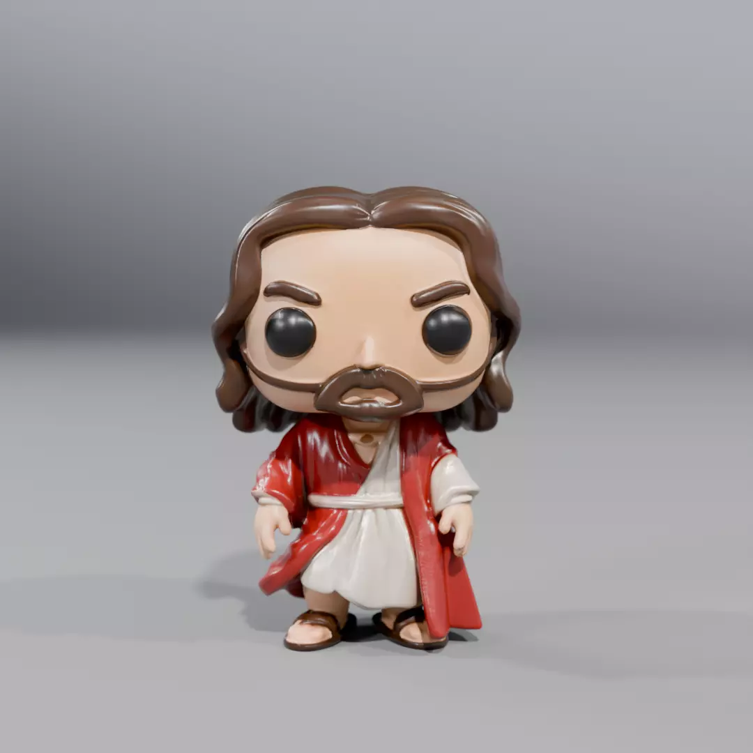 jesus funko 3D model_0