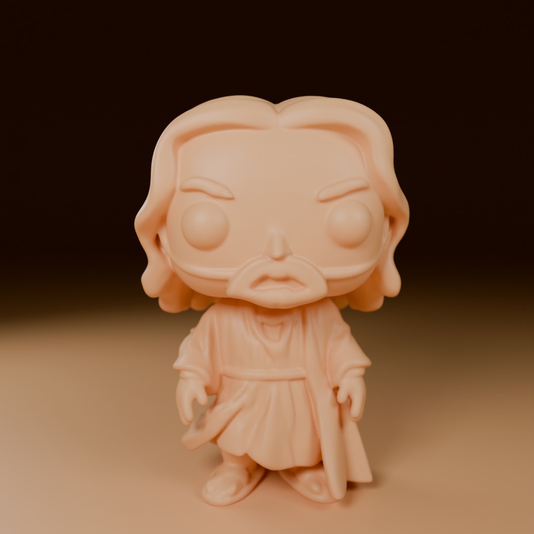 jesus funko 3D model_1