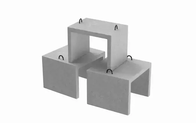 Concrete Blocks 3D model