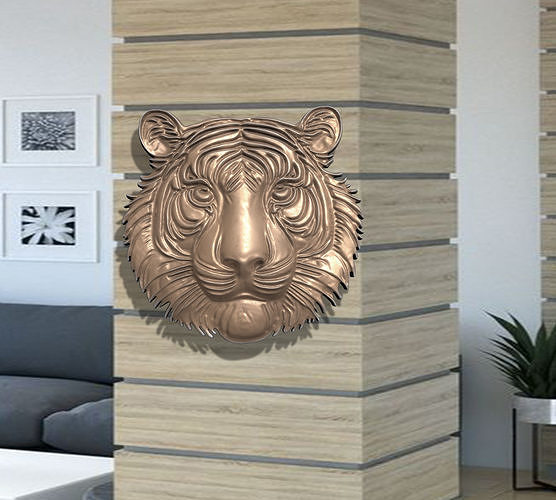 TIGER PENDANT FOR DECORATION CNC 3DPRINTING Free 3D print model