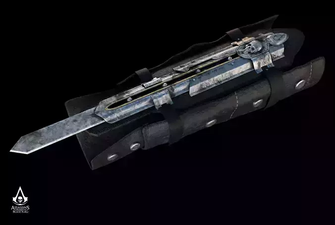 Assassins Creed Black Flag Hidden Blade 3D model