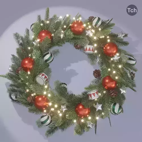 Christmas wreath in old style