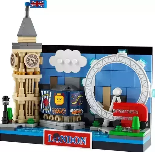PixelBricks3D - LEGO London Postcard 