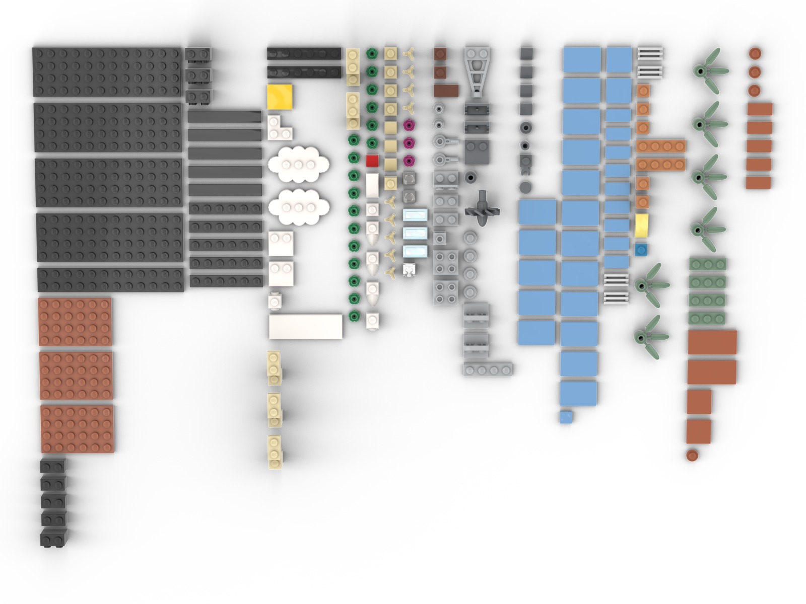 PixelBricks3D - LEGO Australia Postcard  3D print model_1