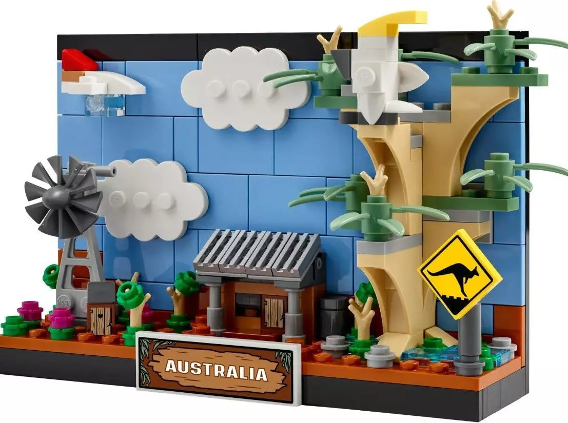 PixelBricks3D - LEGO Australia Postcard  3D print model_0