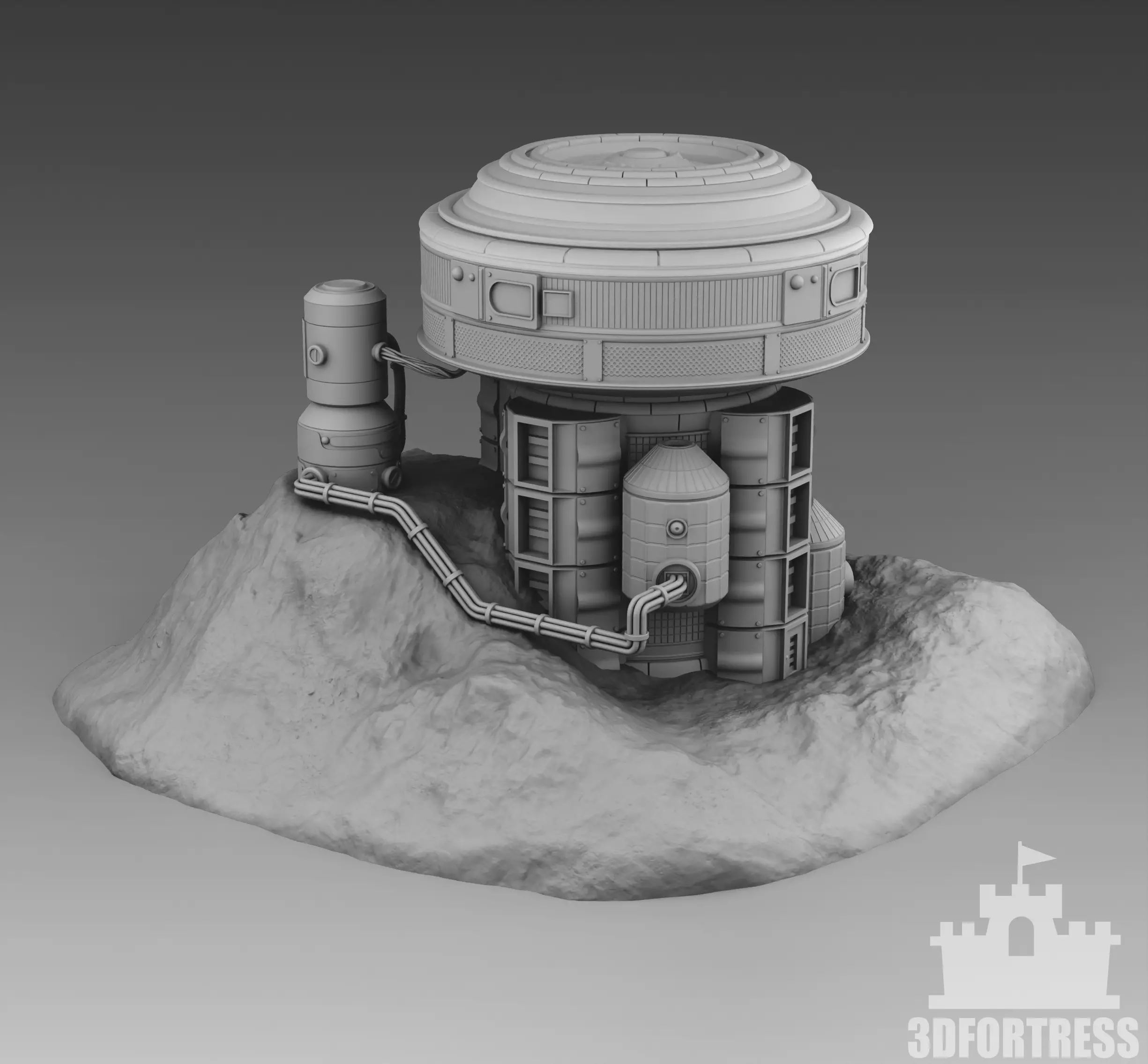 Martian Base 3D print model_0