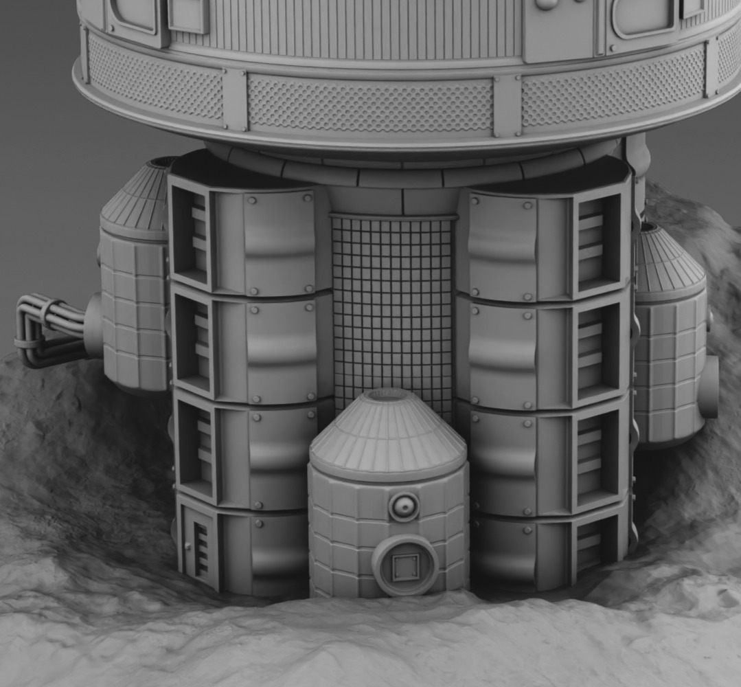 Martian Base 3D print model_9