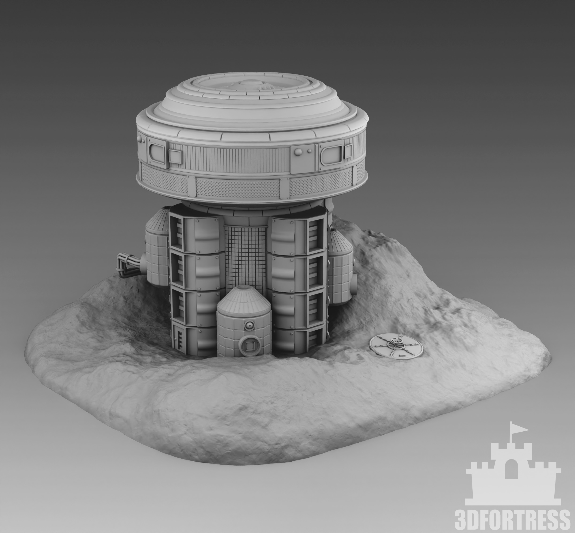Martian Base 3D print model_1