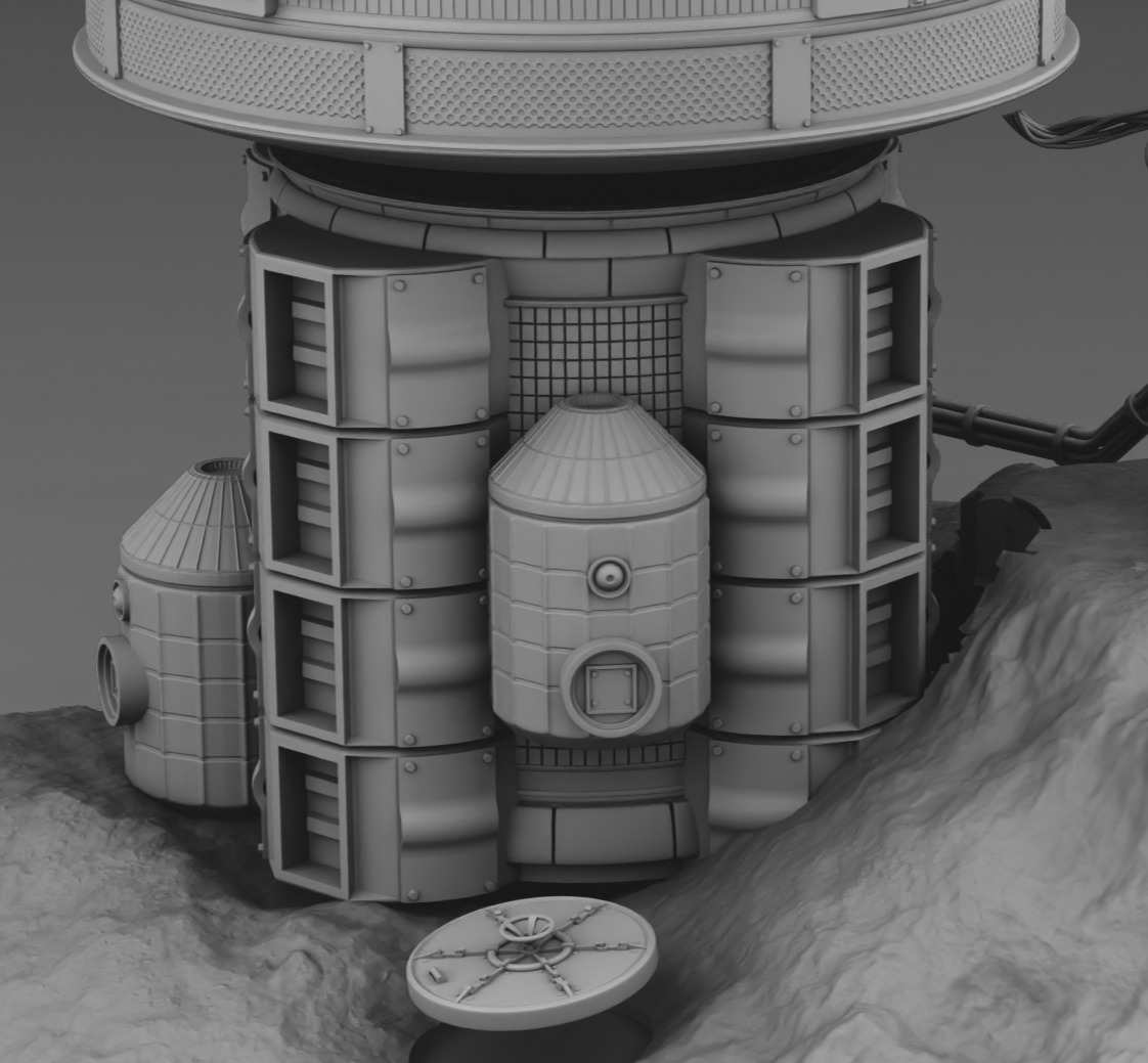Martian Base 3D print model_16