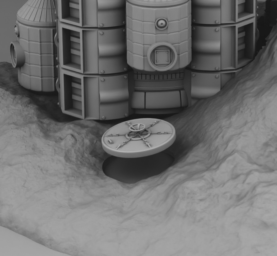 Martian Base 3D print model_17