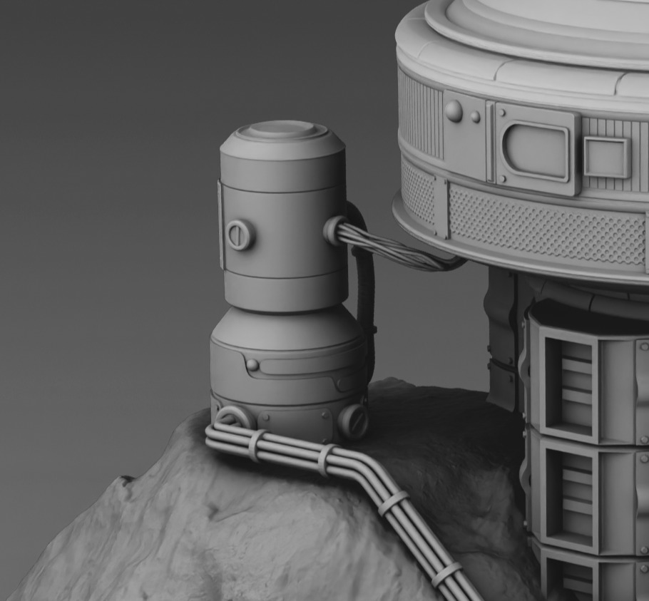 Martian Base 3D print model_6