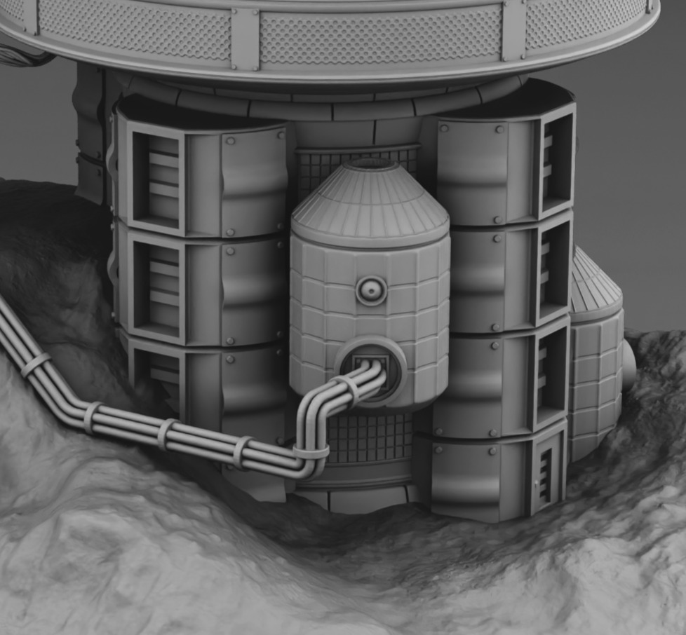 Martian Base 3D print model_7