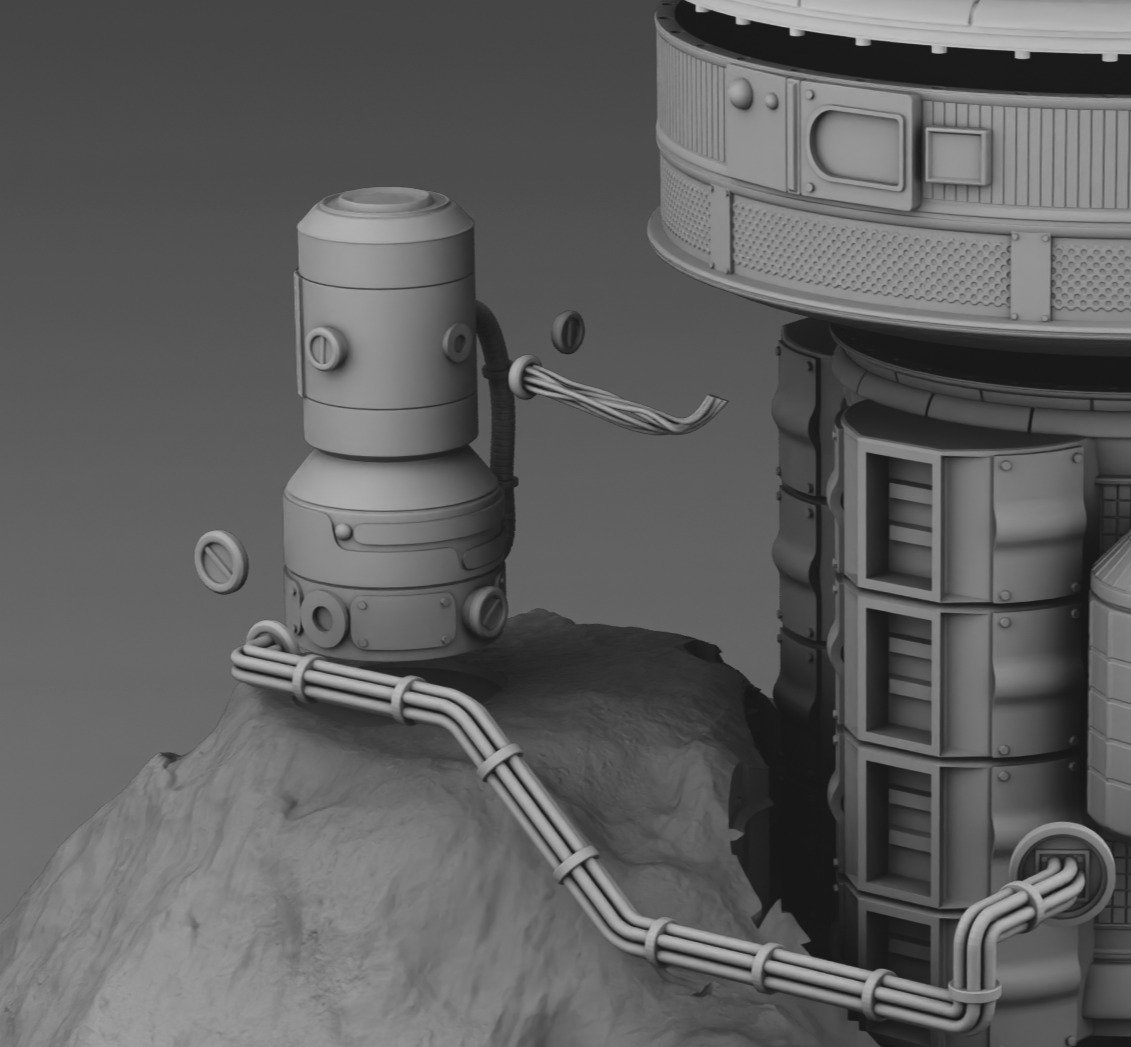 Martian Base 3D print model_12